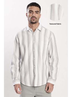 Bene Kleed - White Cotton Blend Full Sleeves Shirt