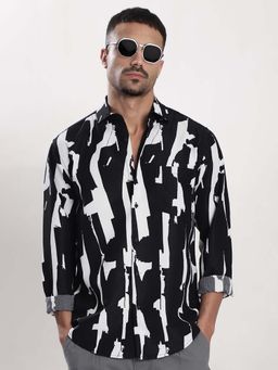 Bene Kleed - Black Polyester Full Sleeves Shirt