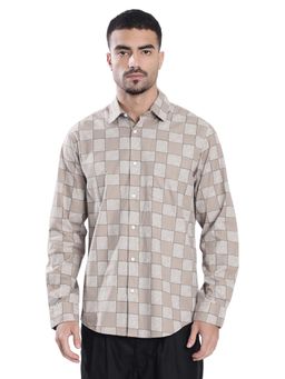 Bene Kleed - Khaki Cotton Full Sleeves Shirt