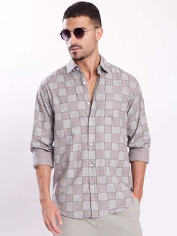 Bene Kleed - Grey Cotton Full Sleeves Shirt