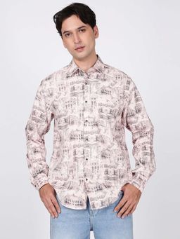 Bene Kleed - Pink Cotton Full Sleeves Shirt