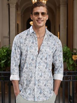 Bene Kleed - Blue Cotton Full Sleeves Shirt