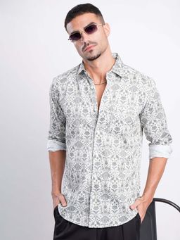 Bene Kleed - White Cotton Full Sleeves Shirt