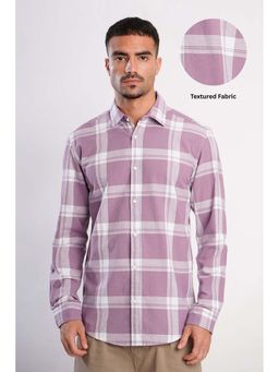 Bene Kleed - Lavender Cotton Blend Full Sleeves Shirt