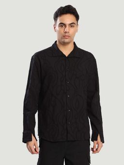 Bene Kleed - Black Cotton Full Sleeves Shirt