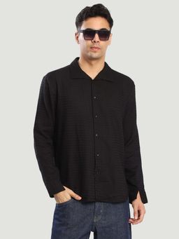 Bene Kleed - Black Cotton Full Sleeves Shirt