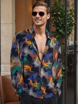 Bene Kleed - Multi-Color Rayon Full Sleeves Shirt