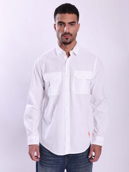 Bene Kleed - White Cotton Full Sleeves Shirt