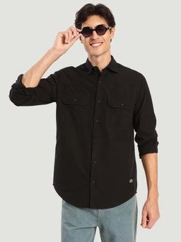 Bene Kleed - Black Cotton Full Sleeves Shirt