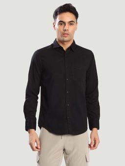 Bene Kleed - Black Cotton Full Sleeves Shirt