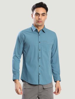 Bene Kleed - Blue Cotton Full Sleeves Shirt