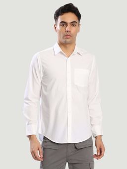 Bene Kleed - White Cotton Full Sleeves Shirt