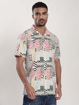 Bene Kleed - Multi-Color Cotton Half Sleeves Shirt