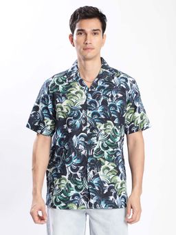 Bene Kleed - Multi-Color Cotton Linen Half Sleeves Shirt