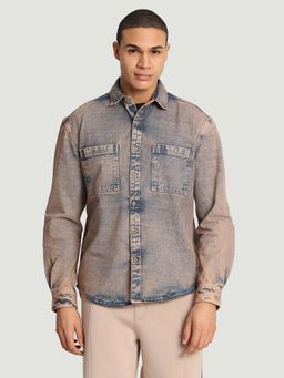 Bene Kleed - Blue Cotton Full Sleeves Shirt