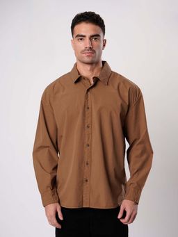 Bene Kleed - Brown Cotton Full Sleeves Shirt