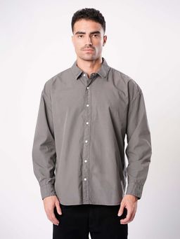 Bene Kleed - Grey Cotton Full Sleeves Shirt