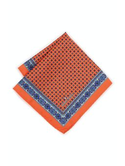 Allen Solly - Men Orange Printed Formal Pocket Square