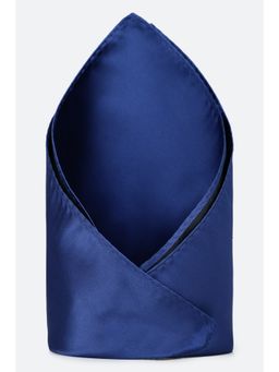 Van Heusen - Men Navy Blue Solid Formal Pocket Square