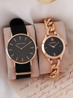 Joker and Witch - Joker & Witch Choco Chip & Mocha Couple Watches