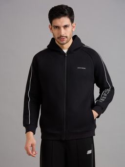 SKECHERS - Black Hooded Full Sleeves Hoodie