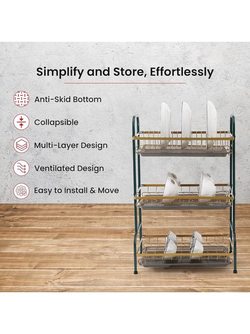 Carbon Steel Kitchen Plate Stand Online Shopping Buy USHA SHRIRAM