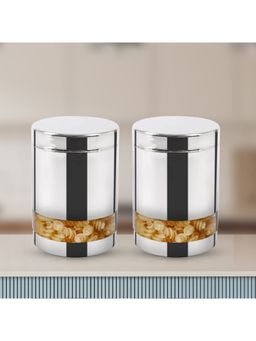 USHA SHRIRAM - Stainless Steel Containers (Design 1-1.5L (2Pcs)