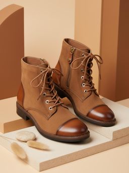 EZOK - Tan Casual Boots for Women