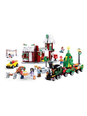 Sluban Town New Year – Set Cavallo E Slitta – Mattoncini Compatibili – Multicolore – M38-B0889C