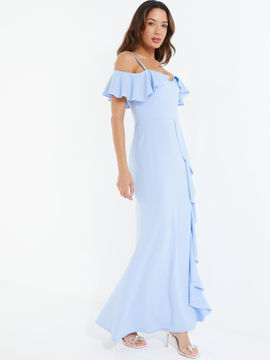 Quiz cold shoulder maxi dress Clearance