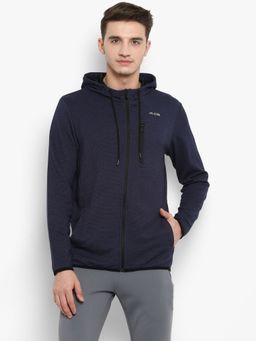 Alcis - Men Navy Blue Solid Sporty Jacket