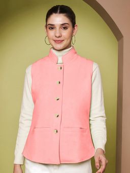 BRINNS - Pink Fleece Sleeveless Waistcoat