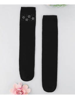 KIDLINGSS - Beaded Star Design Socks - Black