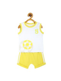 MINI KLUB - Boys White Top and Shorts (Set of 2)