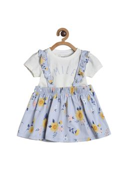 MINI KLUB - Girls Blue Pinafore and Top (Set of 2)