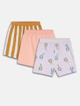 MINI KLUB - Boys Multi-Color Shorts (Pack of 3)