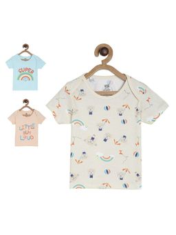 MINI KLUB - Boys Multi-Color T-Shirt (Pack of 3)