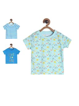 MINI KLUB - Boys Multi-Color T-Shirt (Pack of 3)