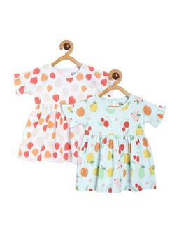 MINI KLUB - Girls Multi-Color Dress (Pack of 2)