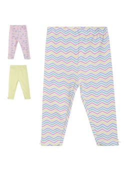 MINI KLUB - Girls Multi-Color Legging (Pack of 3)