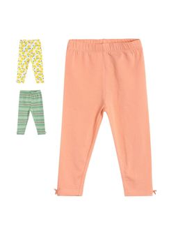 MINI KLUB - Girls Multi-Color Legging (Pack of 3)