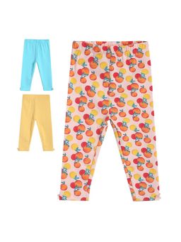 MINI KLUB - Girls Multi-Color Legging (Pack of 3)