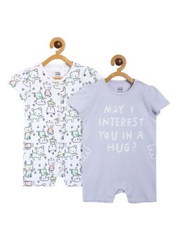 MINI KLUB - Girls Multi-Color Romper (Pack of 2)