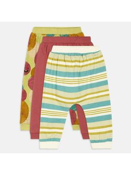 MINI KLUB - Boys Multi-Color Knit Joggers (Pack of 3)