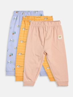MINI KLUB - Boys Multi-Color Knit Joggers (Pack of 3)