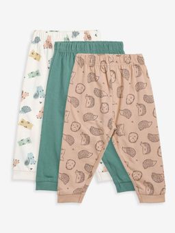 MINI KLUB - Boys Multi-Color Knit Joggers (Pack of 3)