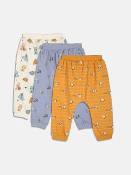 MINI KLUB - Boys Multi-Color Knit Joggers (Pack of 3)