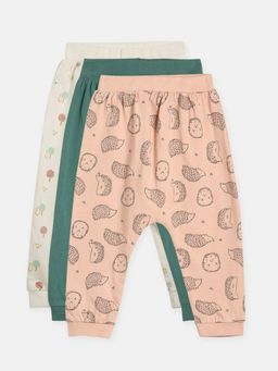 MINI KLUB - Boys Multi-Color Knit Joggers (Pack of 3)