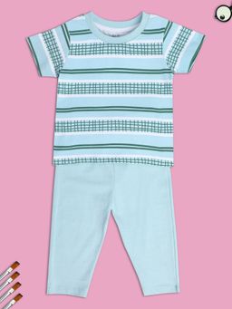 MINI KLUB - Boys Blue T-Shirt and Trousers (Set of 2)