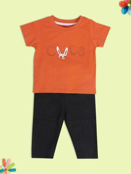 MINI KLUB - Boys Orange T-Shirt and Trousers (Set of 2)